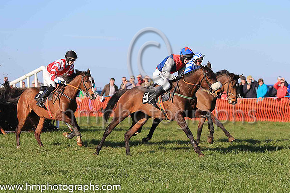 04th UNIVERSAL WREN and N McParlan ( 9 , RED,blue diabolo; grey sleeves; blue cap,red star ) Trainer: I. R. Ferguson , Owner : Philip McBurney