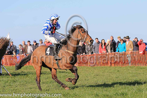 02nd FRANCIE GWYNNE and J Cresswell ( 4 , WHITE  ROYAL BLUE STRIPES; white sleeves,royal blue chevrons; white  royal blue striped cap ) Trainer: Gary McGill , Owner : David G. Paul