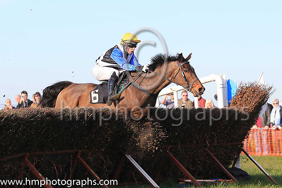 01st ROSSAMILAN and l O'Carroll ( 6 , BLACK,white cross belts; blue sleeves; yellow cap ) Trainer: Paul McAleese , Owner : Laura McAleese