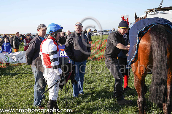 01st FELIX YONGER and N McParlan ( 2 , WHITE  RED QTD; white  black hooped sleeves; royal blue cap ) Trainer: C.A. McBratney , Owner : Samuel Downey James Marley