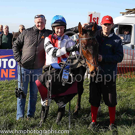 01st FELIX YONGER and N McParlan ( 2 , WHITE  RED QTD; white  black hooped sleeves; royal blue cap ) Trainer: C.A. McBratney , Owner : Samuel Downey James Marley