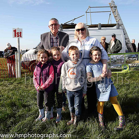 John heggarty and Jennifer O'HKane of sponsors Royal Court Hotel and neices and nephew, alexandra, Francesta, Noah and Sophie