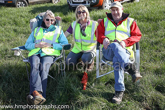 Muriel Campbell, Stephanie Campbell and Alan Campbell of Dirraw Farm Equestrian Centre at Finroy enjoying the sunshine at the Route P2P at Portrush
