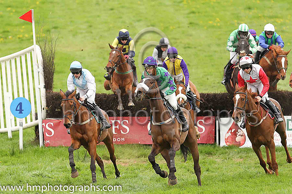 01st BURNS CROSS and M J O'Hare ( 1 , WHITE,light blue chevron; white sleeves; light blue cap ) Trainer: J.G. Cosgrave,, Owner : J.G. Cosgrave
