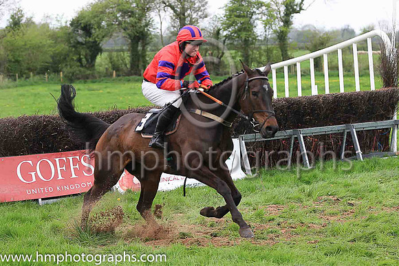 HOWWOULDSHENO and J Cresswell ( 3 , RED,purple cross of lorraine; red  purple hooped sleeves; red  purple striped cap ) Trainer: Liam Lennon , Owner : Eugene Ryan