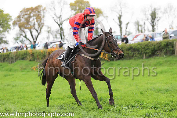 HOWWOULDSHENO and J Cresswell ( 3 , RED,purple cross of lorraine; red  purple hooped sleeves; red  purple striped cap ) Trainer: Liam Lennon , Owner : Eugene Ryan