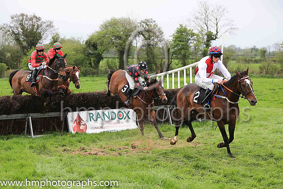 04th DUROOB (GB) and S O'Callaghan ( 3 , BLACK,red spots; black sleeves,red spots; black cap,white spots ) Trainer: Anthony McCann , Owner : Rita Shah