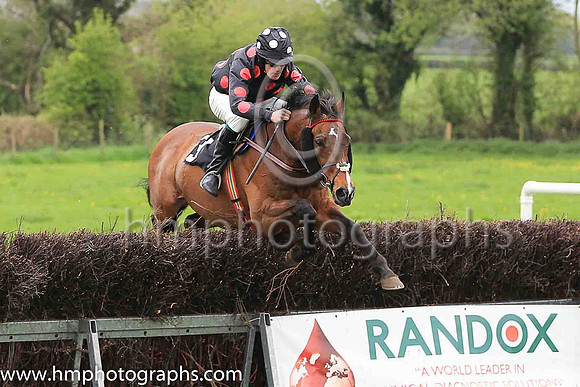04th DUROOB (GB) and S O'Callaghan ( 3 , BLACK,red spots; black sleeves,red spots; black cap,white spots ) Trainer: Anthony McCann , Owner : Rita Shah