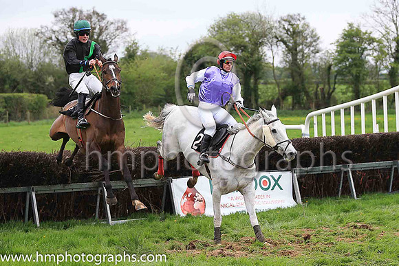 GALBRAITH and A A H Wells ( 2 , PURPLE; white sleeves; red cap,white star ) Trainer: Catherine Barry , Owner : Catherine Barry