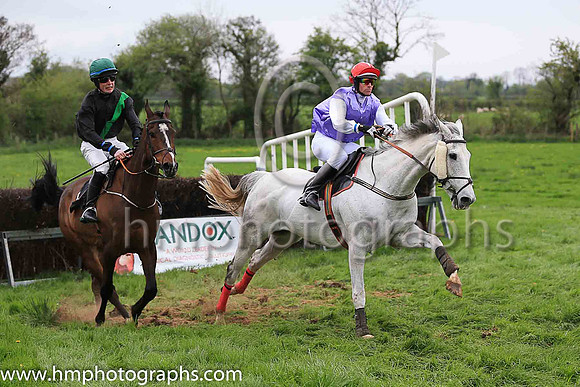 GALBRAITH and A A H Wells ( 2 , PURPLE; white sleeves; red cap,white star ) Trainer: Catherine Barry , Owner : Catherine Barry