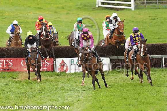 Clondaw Sam  S Firzgerald (25, purple and yellow diamonds) Trainer: Michael Goff, Owner: Caitriona Goff