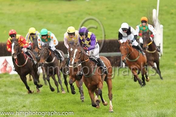 Clondaw Sam  S Firzgerald (25, purple and yellow diamonds) Trainer: Michael Goff, Owner: Caitriona Goff
