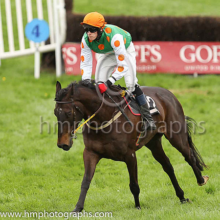 SNEAKY PINT and G Doyle ( 22 , EMERALD GREEN,orange spots; white sleeves,orange spots; emerald green cap ) Trainer: Cormac Doyle , Owner : Syndicate Monbeg