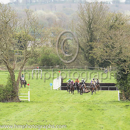01st NOT MANY LEFT and B O'Neill ( 11 , BLACK; green cap ) Trainer: Colin Bowe,, Owner : Partnership Milestone Racing