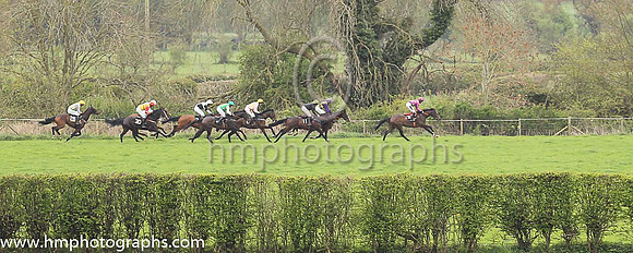 01st NOT MANY LEFT and B O'Neill ( 11 , BLACK; green cap ) Trainer: Colin Bowe,, Owner : Partnership Milestone Racing