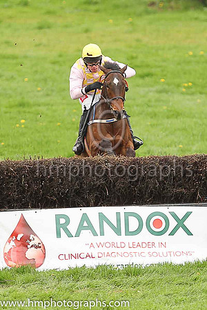 02nd BURROWS EDGE (FR) and Derek O'Connor ( 6 , PINK  YELLOW CHECK; pink sleeves; yellow cap ) Trainer: Warren Ewing,, Owner : Ewing, Warren