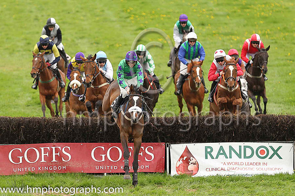HAHADI and B O'Neill ( 13 , WHITE,red diamond; red sleeves; white cap,red stars ) Trainer: D.M. Christie,, Owner : Winters, Patricia
