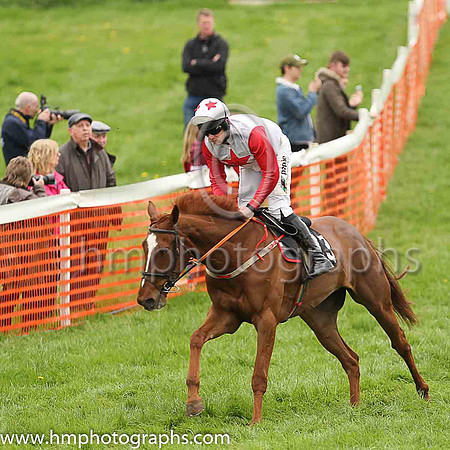 HAHADI and B O'Neill ( 13 , WHITE,red diamond; red sleeves; white cap,red stars ) Trainer: D.M. Christie,, Owner : Winters, Patricia