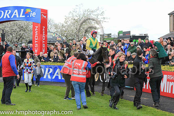 01st Sizing John and R M Power ( 6 , green, yellow chevron ) Trainer - Mrs J Harrington , Owner - Ann  Alan Potts Partnership