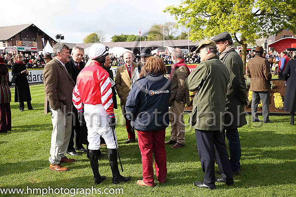 Coneygree connections in the parade ring before the Coral Punchestown Gold Cup