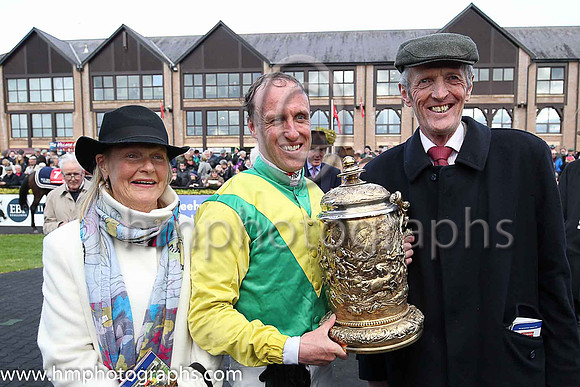 Robbie Power with his parents and the Coral Punchestown Gold Cup