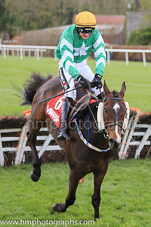 03rd Tin Soldier and D E Mullins ( 6 , green, white star, yellow cap ) Trainer - W P Mullins , Owner - Philip J Reynolds