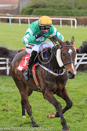 03rd Tin Soldier and D E Mullins ( 6 , green, white star, yellow cap ) Trainer - W P Mullins , Owner - Philip J Reynolds