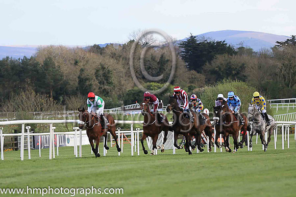 01st Fayonagh and Mr J J Codd ( 6 , green, white chevron ) Trainer - G Elliott , Owner - Mrs M Gittins