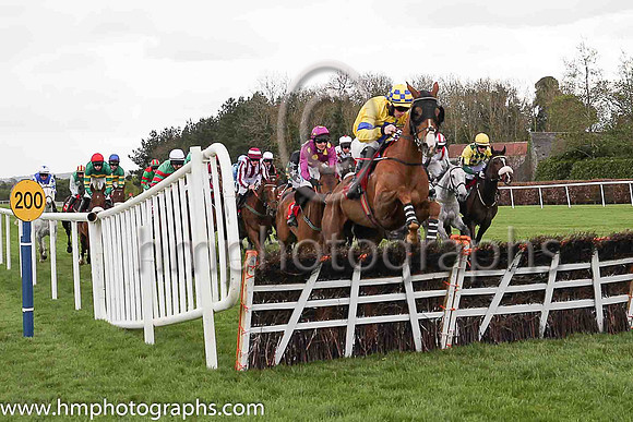 15th Bitview Colin and T N Brett ( 7 , yellow, light blue cross ) Trainer - J P Ryan , Owner - Mrs Imelda O?Riordan
