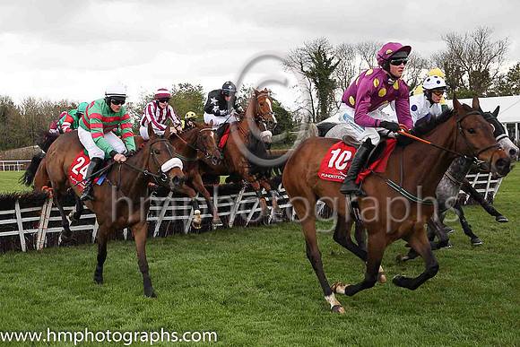 03rd A Rated and B Browne ( 10 , yellow and purple spots ) Trainer - L Kenny , Owner - Patrick Joseph Redmond