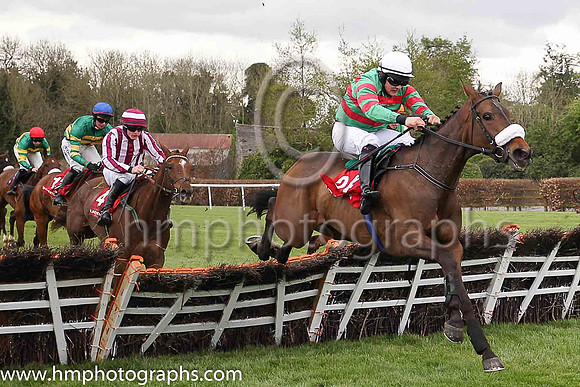 01st Magic Of Light and R P Treacy ( 24 , light green and red hoops, white cap ) Trainer - Mrs J Harrington , Owner - Mrs John Harrington