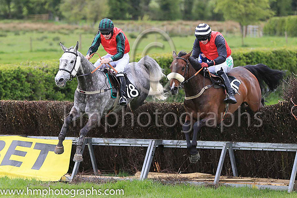 01st LOVELY SCHTUFF and D G Lavery ( 10 , RED; black sleeves; black  white hooped cap ) Trainer: Thomas McGeough , Owner : McGeough, Thomas