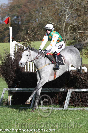 03 LandMeAFortune and H D Dunne - - 03rd (1 ,emerald green, orange spots ) Trainer - Donnchadh Doyle