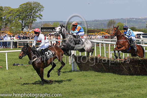 16th Toccata Blue and Mr J P McKeown ( 6 , light blue and orange hlvd ) Trainer - J Larkin , Owner - Kieran Grant