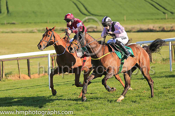 01st Fly Rory Fly and S W Flanagan ( 3 , pink, black chevron ) Trainer - N Meade , Owner - Eamon McElroy  Mrs Paul Shanahan  Mrs John Magnier
