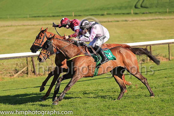01st Fly Rory Fly and S W Flanagan ( 3 , pink, black chevron ) Trainer - N Meade , Owner - Eamon McElroy  Mrs Paul Shanahan  Mrs John Magnier