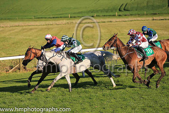 01st Presenting Julio and Mr J J Codd ( 10 , maroon and white qtrd ) Trainer - G Elliott , Owner - D Charlesworth