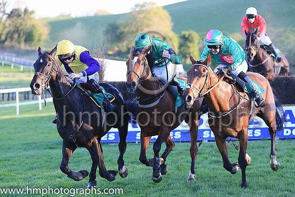 02nd Mullaghmurphy Blue and Mr J J Codd ( 6 , purple and yellow hlvd ) Trainer - J T R Dreaper , Owner - T White