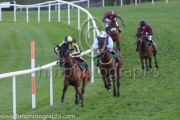 01st Penny Jane and Mr J J Codd ( 6 , dark blue and yellow qtrd ) Trainer - G Elliott , Owner - Paul  Clare Rooney Partnership