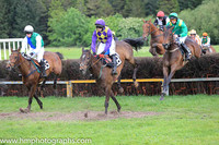 PUSH THE TEMPO and L OcCarroll ( 35 , ROYAL BLUE GREEN HLVD; white sleeves; white cap ) Trainer: Michael Cave,, Owner : Leonard Cave