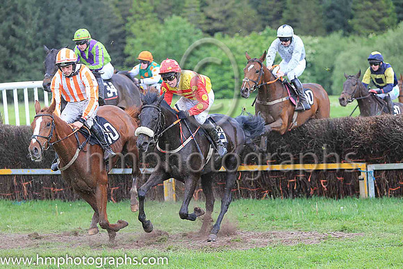ABSOLUTELY DYLAN and S E O'Rourke ( 21 , YELLOW  RED HOOPS; red sleeves,yellow spots; red cap,yellow spots ) Trainer: Shane Donohoe , Owner : Partnership The Dylan