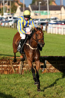 01st Degenerous ( 12 , royal blue and yellow stripes ) and R. Loughran - Trainer : Sarah Dawson - Owner : Dr. J.F. Dawson