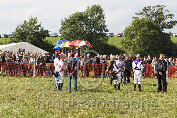 A minutes silence at Mid-Antrim Hunt Point to Point at Moneyglass in memory of the late Seamus McAllister prominent race horse owner and supporter of Point to Points