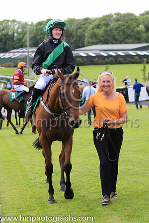 Joy Wilson leads in 01st Bell of The Ball  Rachael Blackmore (7, black, emerald green sash) Trainer Liam Lennon, Owner Liam Lennon