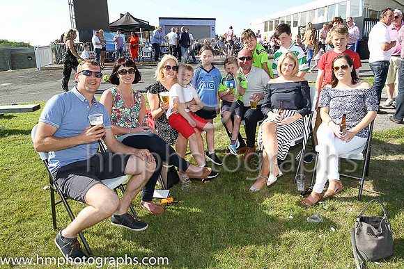 The Convie, Green, Breen and Burns families from Downpatrick enjoy a day out at Downpatrick racrcourse