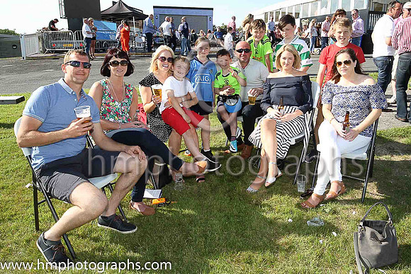 The Convie, Green, Breen and Burns families from Downpatrick enjoy a day out at Downpatrick racrcourse