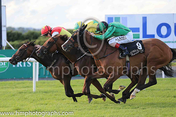 01st Guanabara Bay  Declan McDonogh (3, yellow, emerald green star) Trainer Adrian McGuinness, Owner Sean F Gallagher