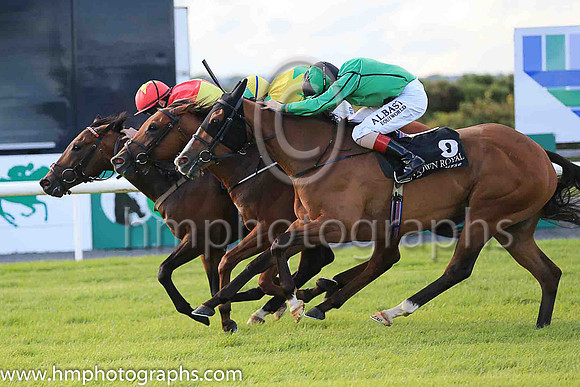 01st Guanabara Bay  Declan McDonogh (3, yellow, emerald green star) Trainer Adrian McGuinness, Owner Sean F Gallagher