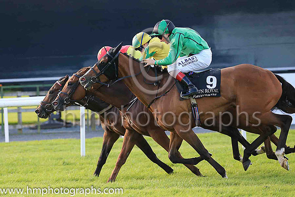 01st Guanabara Bay  Declan McDonogh (3, yellow, emerald green star) Trainer Adrian McGuinness, Owner Sean F Gallagher