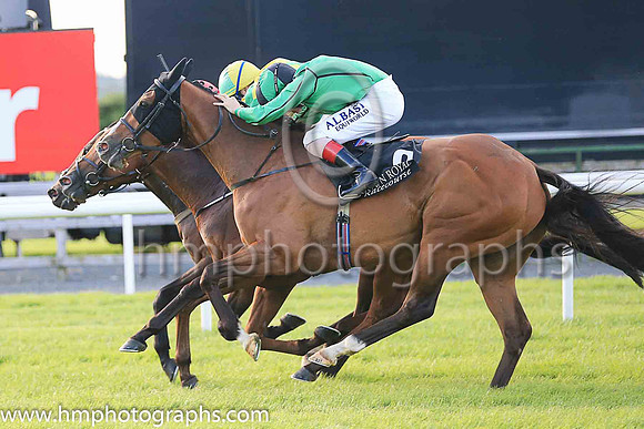 01st Guanabara Bay  Declan McDonogh (3, yellow, emerald green star) Trainer Adrian McGuinness, Owner Sean F Gallagher